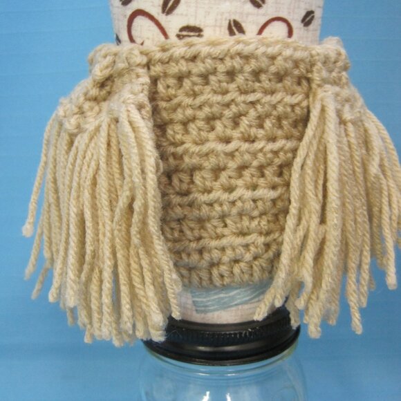 Buff & White Cocker Spaniel Dog Crochet  Handmade Cup Cozy Holder Gifts by Bren - Picture 4 of 5